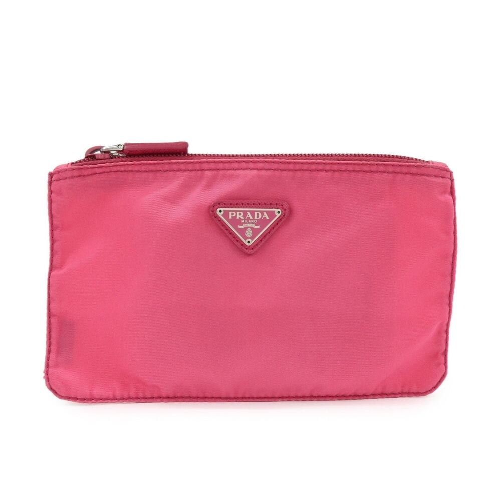 Prada Tessuto Cosmetic Pouch Pink